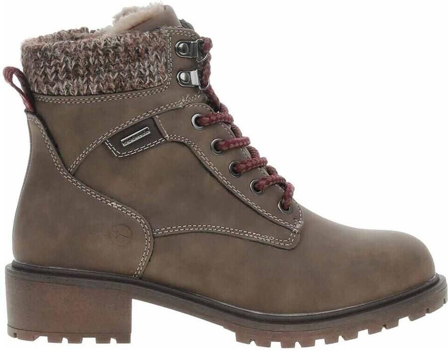Tamaris Winterlaarzen blokhak veterschoenen winter enkellaars met duo tex-uitrusting - Foto 5