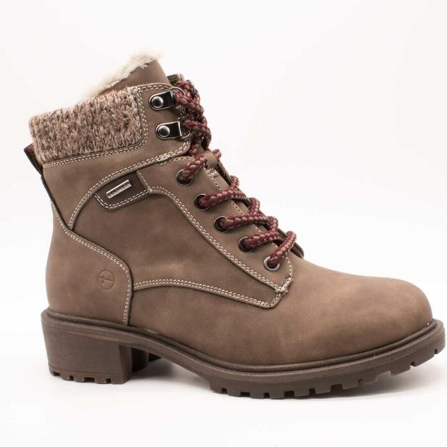 Tamaris Winterlaarzen blokhak veterschoenen winter enkellaars met duo tex-uitrusting - Foto 4