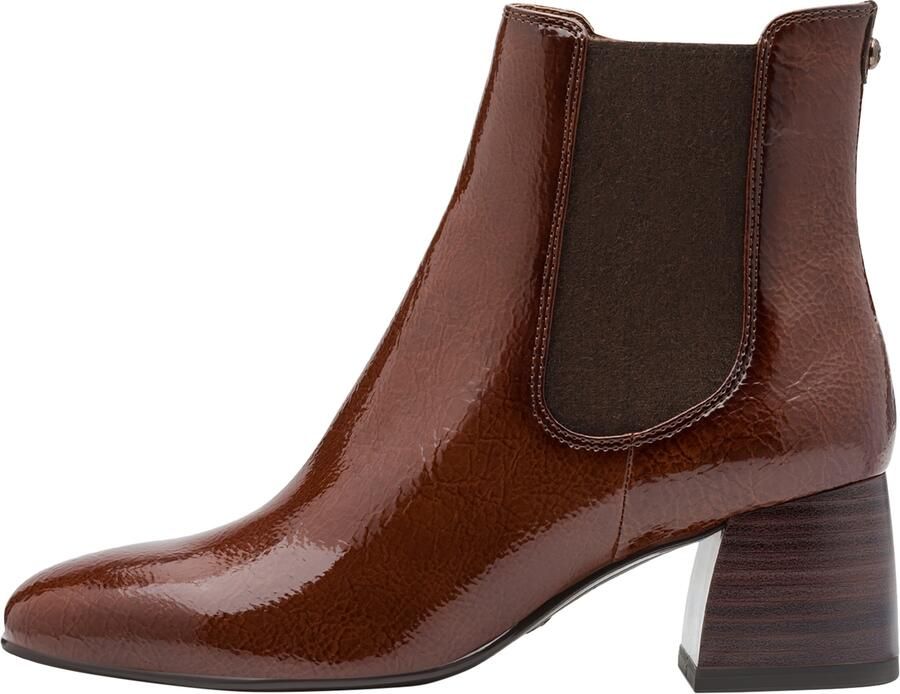 Tamaris Essentials Enkellaarsjes cognac Lak - Foto 3