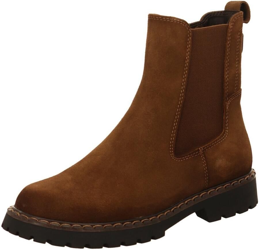 Tamaris chelsea boots van runder nappa met ritssluiting