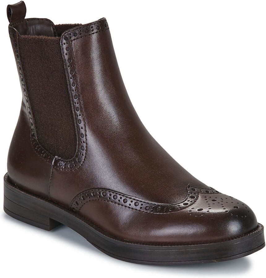 Tamaris Chelsea-boots hakken enkellaars zakelijke schoen met elegante lyra-perforatie - Foto 2
