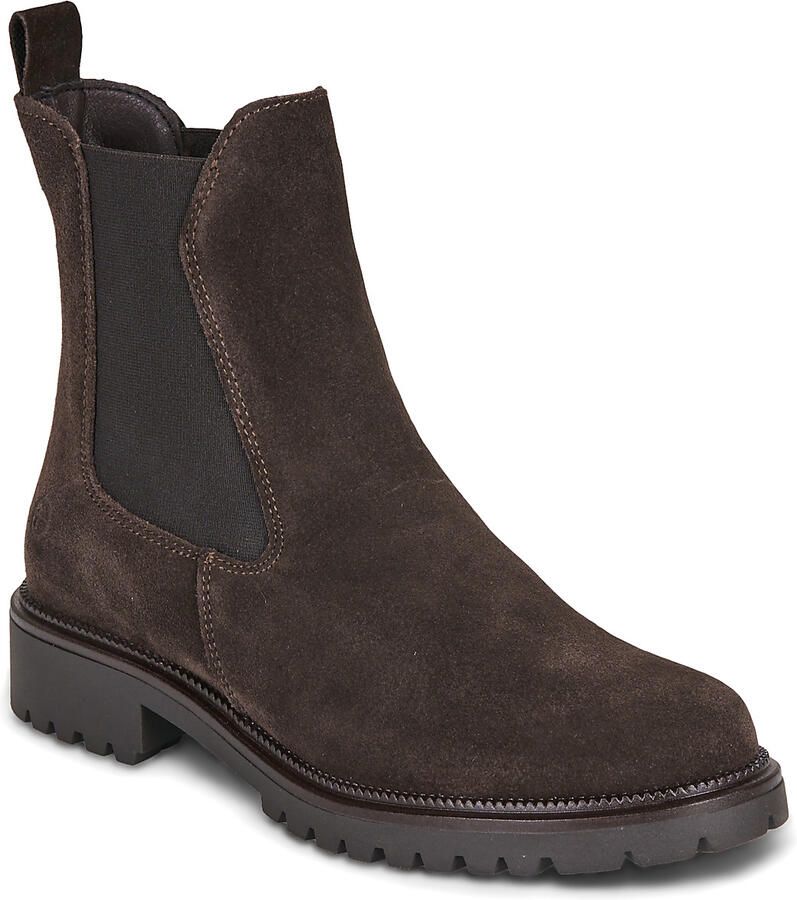 Tamaris Chelsea boots 'Schnürstiefel Damen 1-25427-41 090 Echtleder in schwarz' zwart - Foto 17