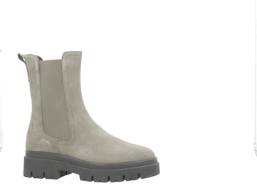 Tamaris dames leren Chelsea-laars 1-25992-41-378 dames enkellaars taupe - Foto 6