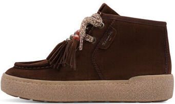 Tamaris dames leren hoge sneaker 1-25406-47-311 voor vrouwen boho-stijl bruin - Foto 8