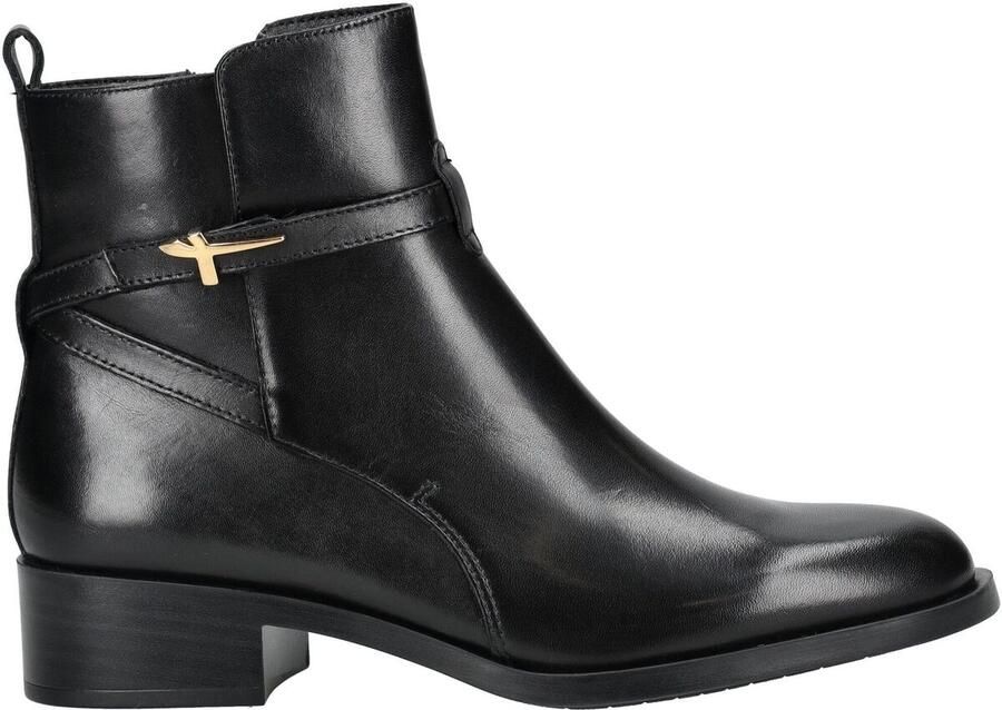 Tamaris Laarsjes blokhak business schoen ankleboots met t-logo decoratie - Foto 4