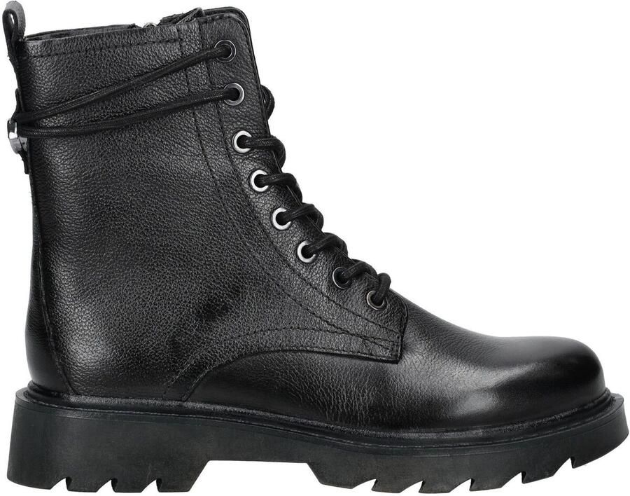 Tamaris Veterlaarsjes blokhak veterboots met schachtomwikkelende veters - Foto 2