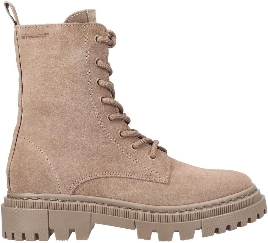 Tamaris dameslaarzen leren enkellaarzen 1-25276-41-341 dames beige - Foto 2