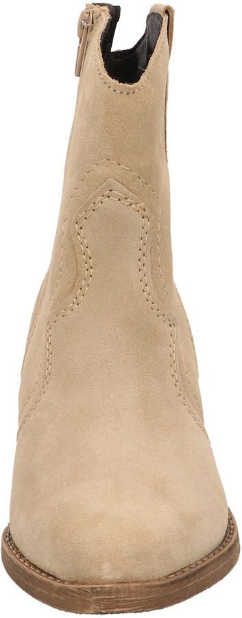 Tamaris dames cowboy-laarsjes van leer 1-25702-41-4B0 Laarzen Beige - Foto 3