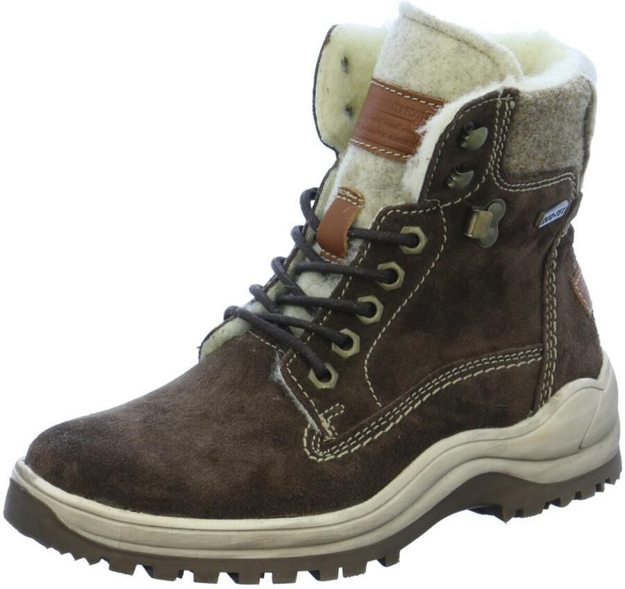 S.Oliver enkelboots met profielzool en panterprint bruin zwart - Foto 4
