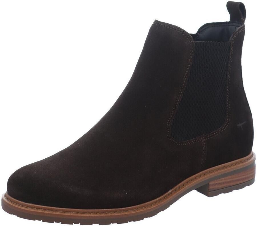 Tamaris Chelsea-laarsjes voor dames leren enkellaarsjes 1-25056-41-347 dames bruin - Foto 3