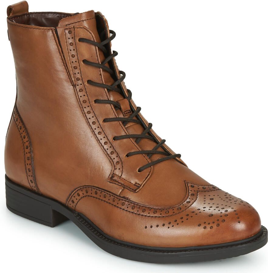 Tamaris Hoge veterschoenen Suzan met elegante lyra perforaties