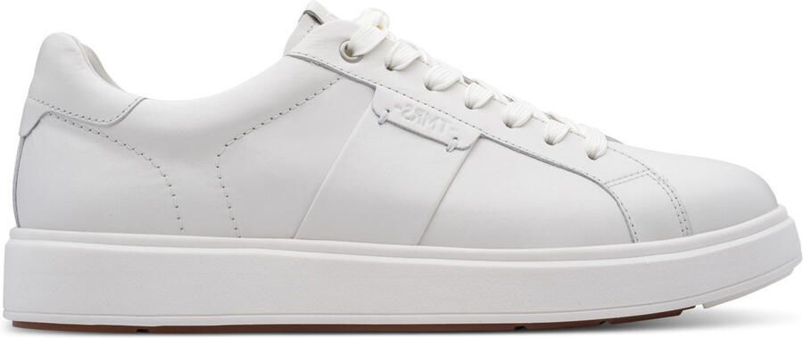 Tamaris heren leren sneaker 1-13625-47-117 lage schoen wit