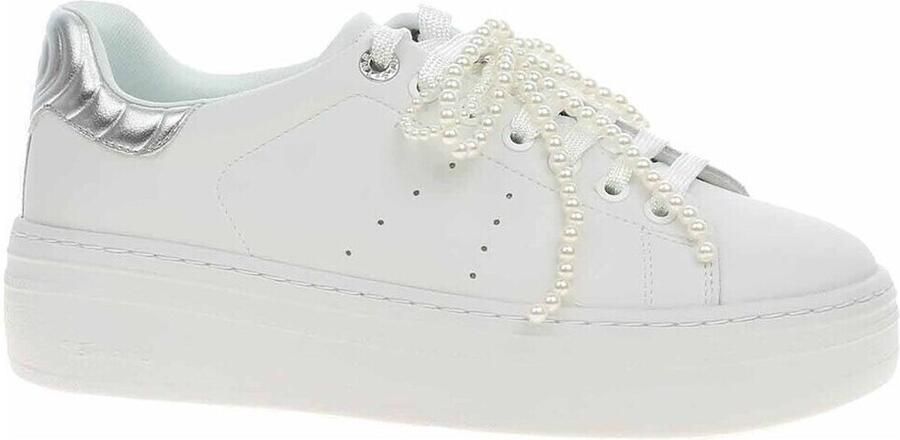 Tamaris damestrainers 1-23755-45 171 Lage Top Dames glitter M2375545 Wit Zilver - Foto 3