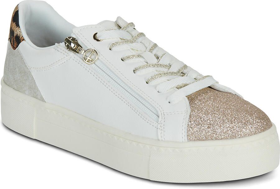 Tamaris lage toptrainers 1-23313-41 197 damesschoenen vegan white comb - Foto 2
