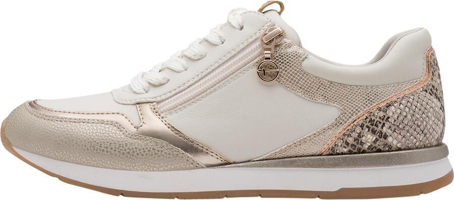 Tamaris dames sneaker 1-23613-46 454 Low Top dames schoenen veganistisch beige - Foto 5
