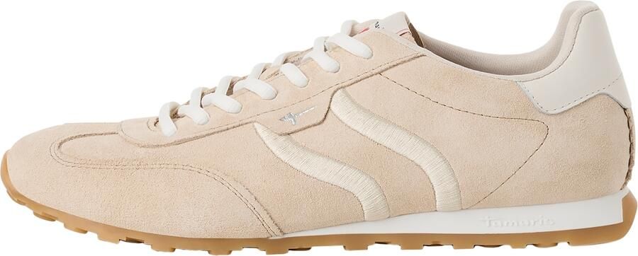 Tamaris dames sneaker 1-23614-46 375 dames lage schoenen leer beige - Foto 4