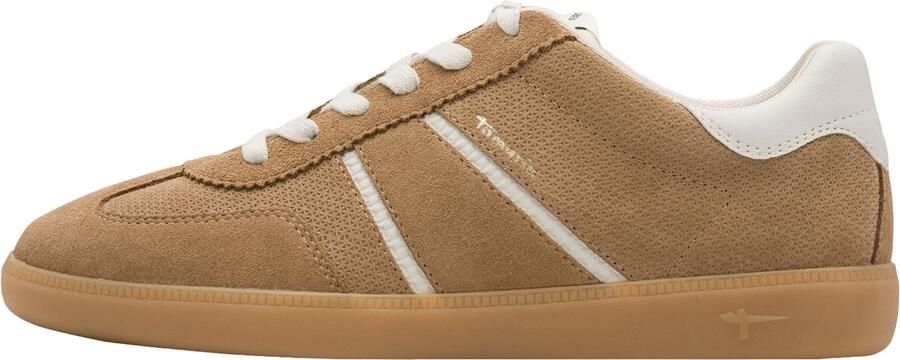 Tamaris Sneaker 1-23624-43 341 Dames Lage Damesschoenen Leer M2362443 taupe - Foto 3