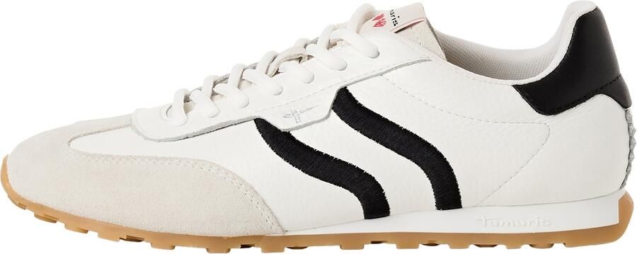 Tamaris dames sneaker 1-23614-46 125 dames lage schoenen leer wit zwart - Foto 8