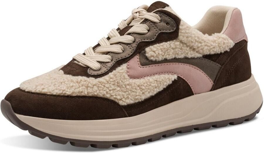 Tamaris dames sneaker Low 1-23795-45 368 dames M2379545 mokka roze