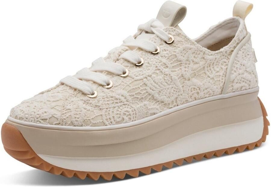 Tamaris damestrainers 1-23731-41 474 Damestrainers Vegan M2373141 ivory - Foto 4