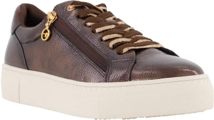 Tamaris Essentials Dames Sneakers BROWN PATENT - Foto 2
