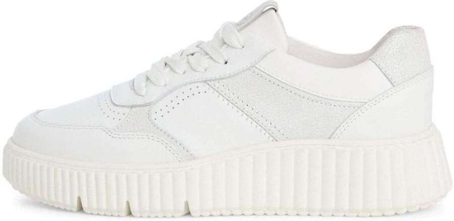 Tamaris Sneaker 1-23771-42 197 Dames Lage Damesschoenen Leer M2377142 wit - Foto 2