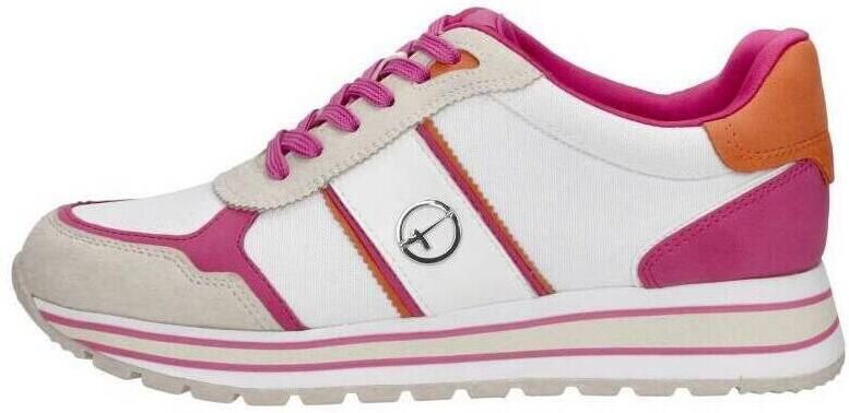 Tamaris Plateausneakers plateau vrijetijdsschoen halfschoen veterschoen in materiaalmix - Foto 6