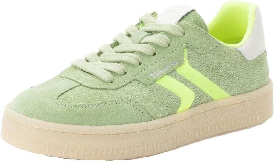Tamaris Sneakers groen Leer Dames - Foto 13