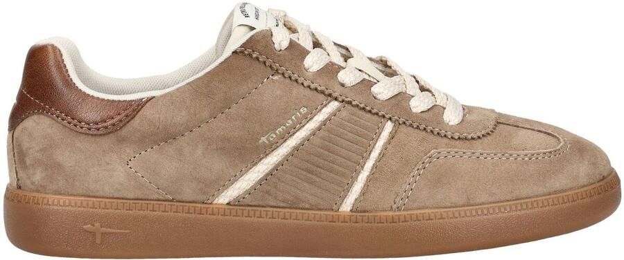 Tamaris Sneaker 1-23624-43-3A1 Dames Lage Damesschoenen Leer Bruin - Foto 2