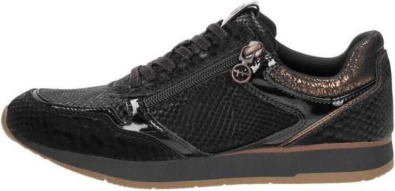 Tamaris Sportieve Zwarte Sneakers met Textiel en Synthetisch Bovenwerk Black Dames - Foto 14