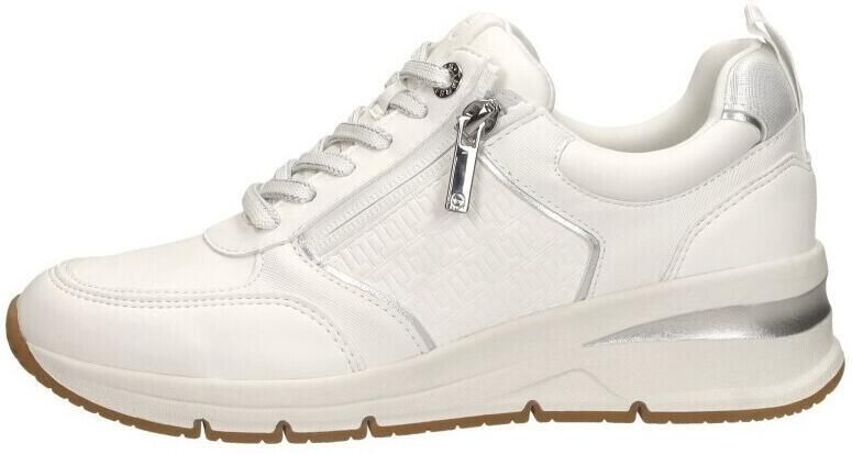 Tamaris Sneakers met sleehak vrijetijdsschoen lage schoen veterschoen met buitenrits - Foto 10