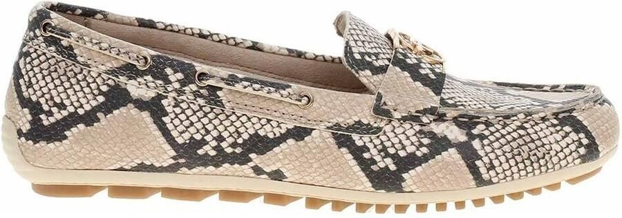 Tamaris dames slip-on schoen 1-24630-44 483 Moccassin damesschoenen leer beige snake - Foto 2