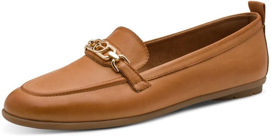 Tamaris dames leren instappers 1-24622-46-305 damesschoenen lage schoenen bruin - Foto 3