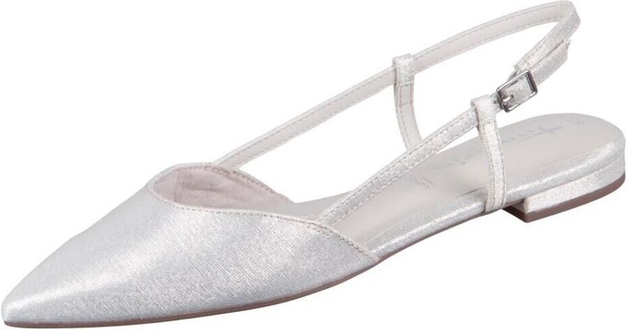 Tamaris Glinsterende ballerina's met riempjes en doornsluiting - Foto 4