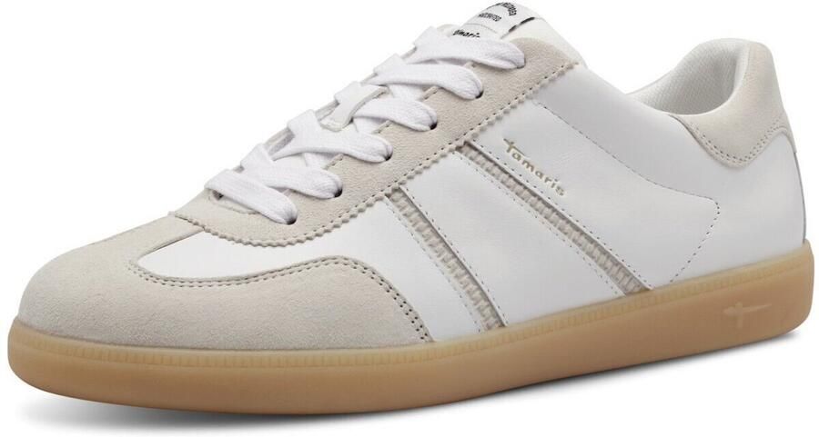 Tamaris Plateausneakers vrijetijdsschoen halfschoen veterschoen met gepolsterde schacht - Foto 2