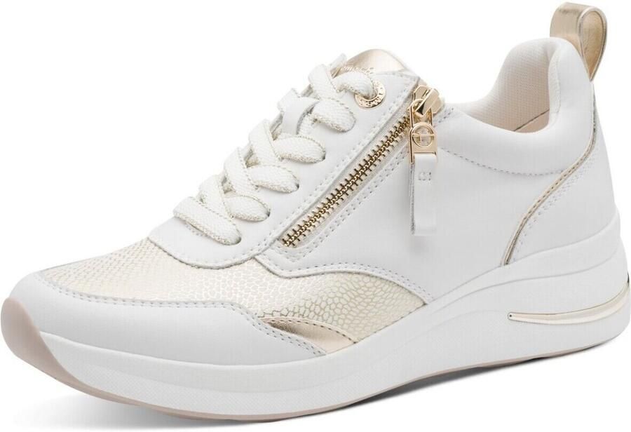 Tamaris COMFORT Essentials Dames Sneakers WIT GOUD