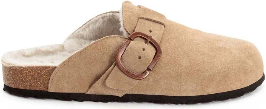 Tamaris Leren muiltjes 1-27601-45 341 Vrouwen Warme Voering M2760044 Beige