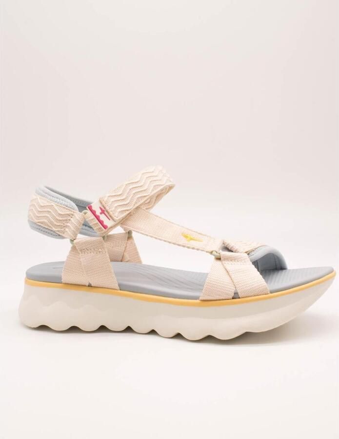 Tamaris Platte sandalen 28700-46-430 Ivory - Foto 2