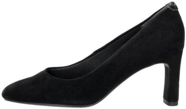 Tamaris Zwarte Suède Pump met Zilveren Ketting Black Dames - Foto 5