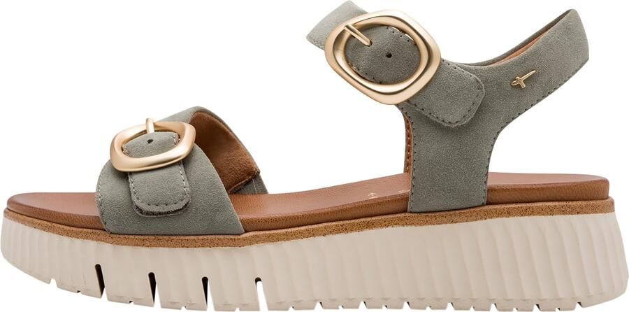 Tamaris COMFORT Essentials Dames Sandalen SAGE GROEN SUEDE - Foto 2