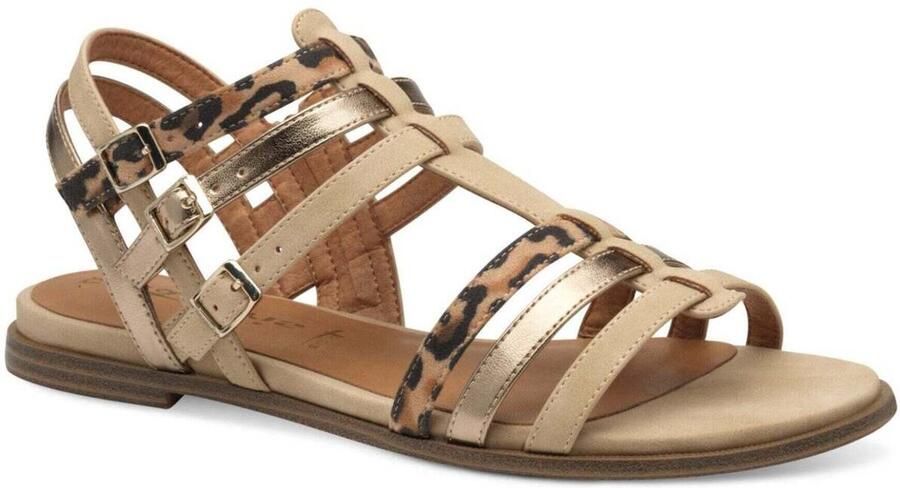 Tamaris Sandalen sandalette zomerschoen met afwerking in leeuwen- en metalliclook - Foto 2