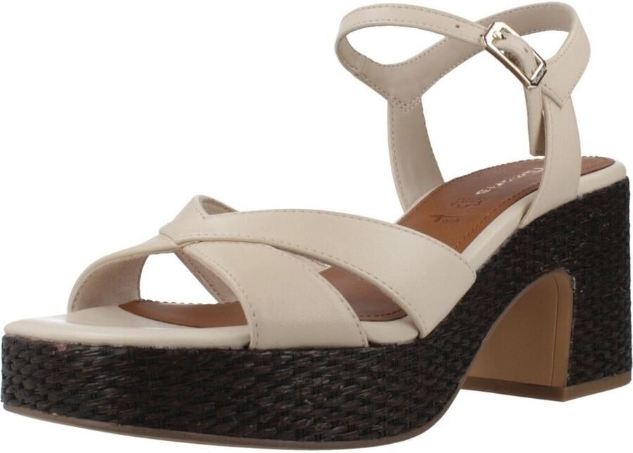 Tamaris Rieker Haksandalen wit Suède - Foto 7
