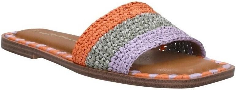 Tamaris Slippers blokhak zomerschoen strandschoen tweekleurige bies van bamboe - Foto 6