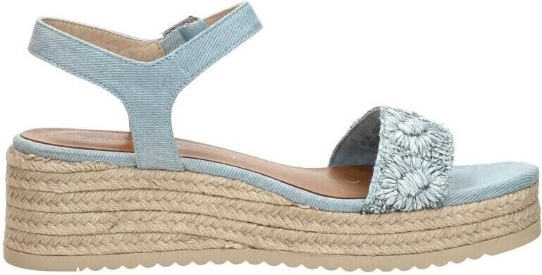 Tamaris Sandalen Touwzool Sandalen Touwzool Licht blauw - Foto 4