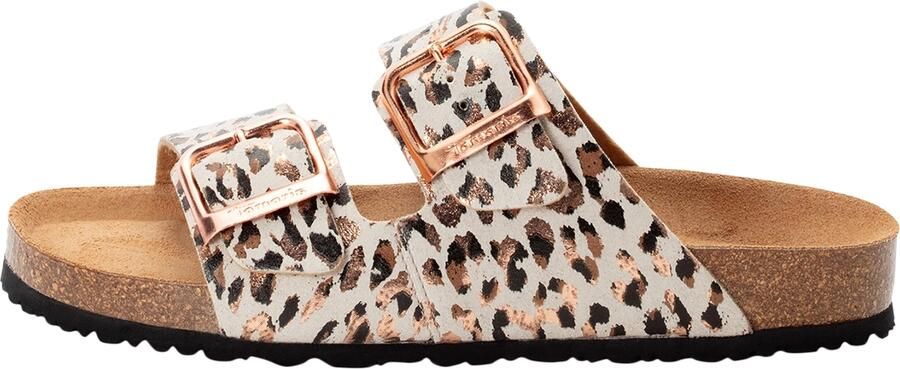 Tamaris damesmuiltjes 1-27523-46 490 Damesschoenen Leer Beige Luipaard - Foto 2