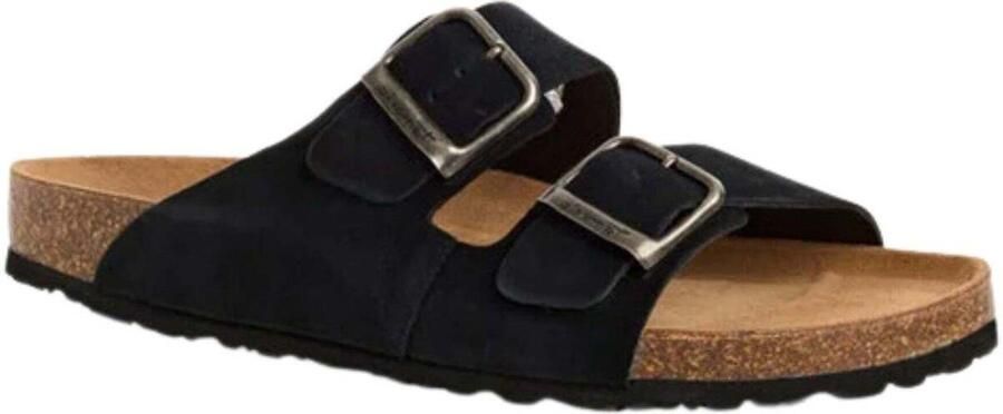 Tamaris heren leren slippers 1-17400-44-010 met voetbed zomerschoenen zwart - Foto 2