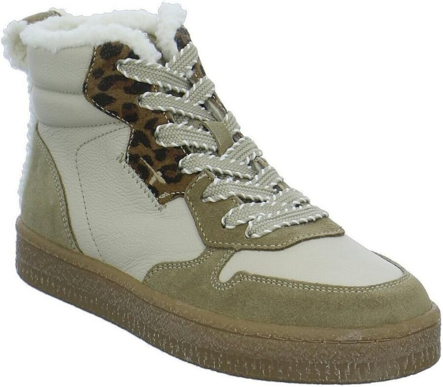 Tamaris dames leren hoge sneakers 1-25244-47-344 met warme voering beige - Foto 2