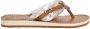 Tamaris Teenslippers Avril zomerschoenen flats slippers met t-logo hanger - Thumbnail 1