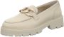 Chain Detail Bee Bold 4 Loafers Instappers Dames Wit - Thumbnail 4