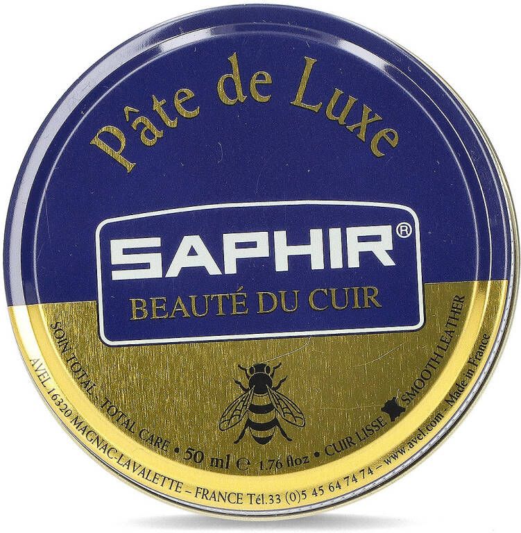 Saphir Pate de Luxe blik schoenpoets 50ml. 05 Donker bruin bijenwas verrijkt